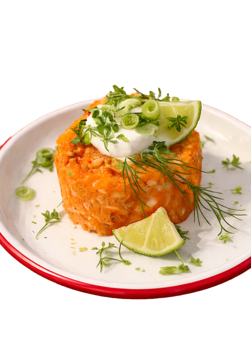 Carrot Lox Tartare à la Pepper & Ginny