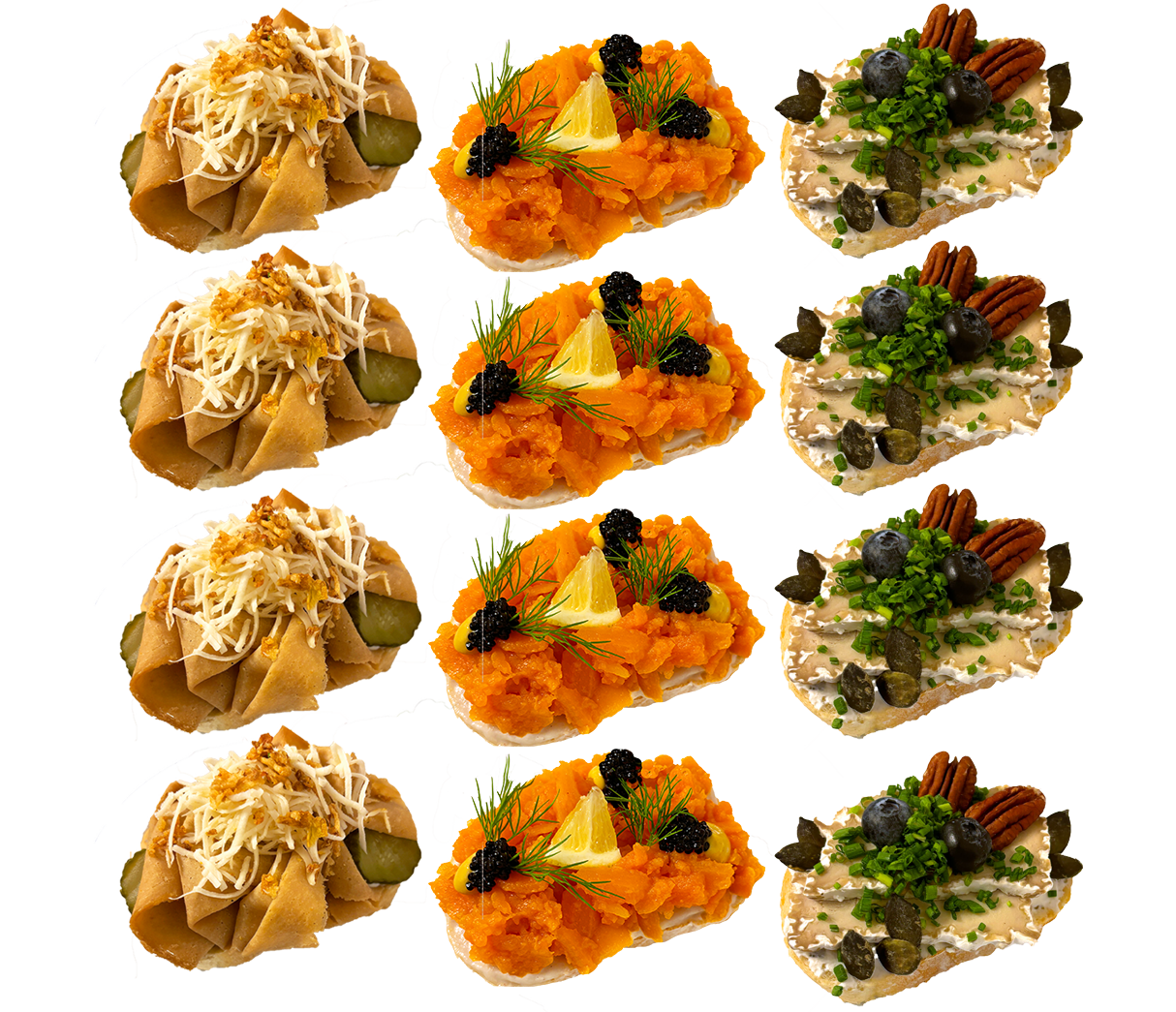 Gourmetbrötchen gemischt - 12 Stück im Karton